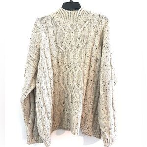 American Eagle Size L Women’s Chunky Cable Knit Sweater